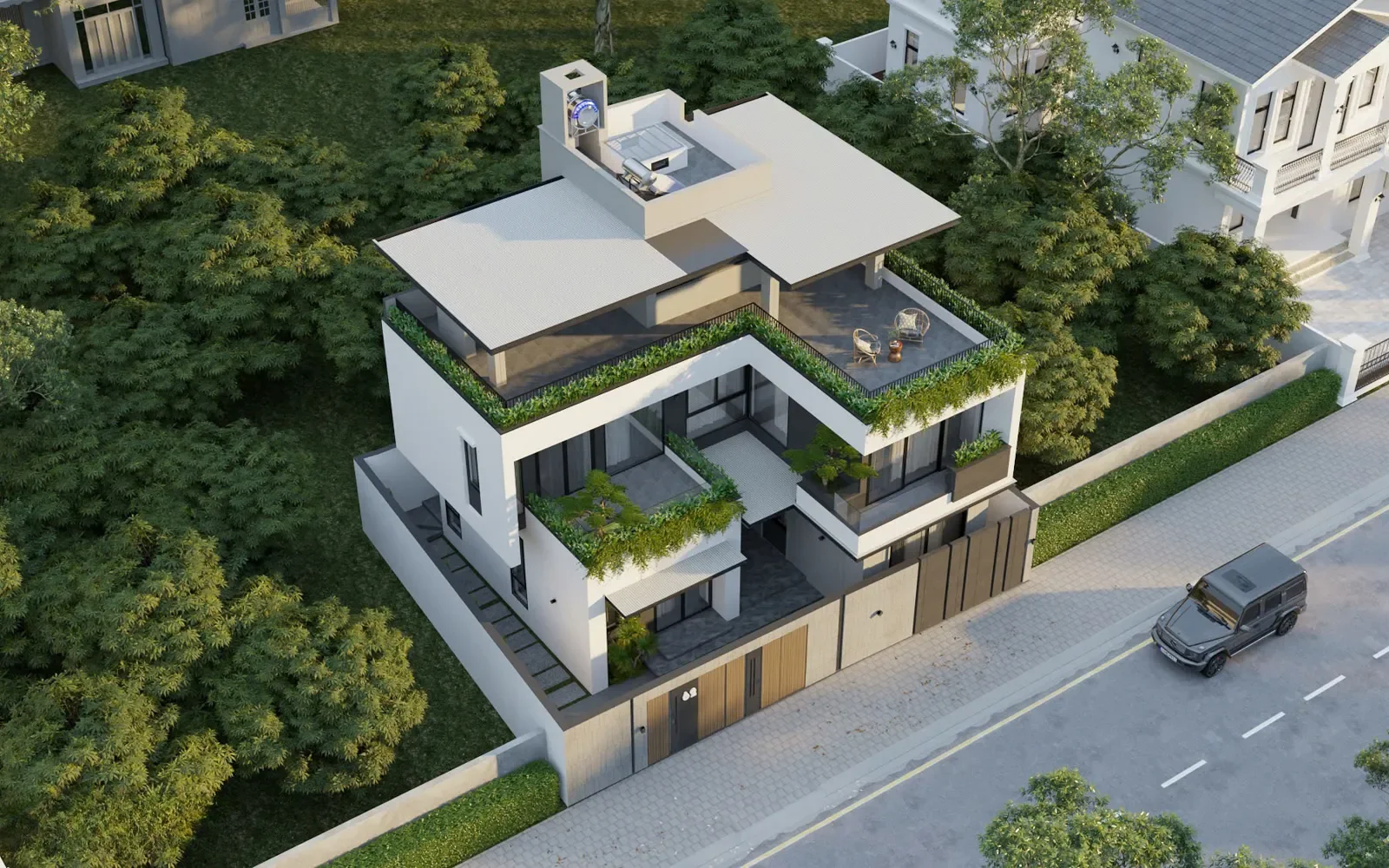 Villa hiện đại 2 tầng